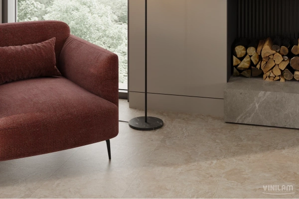Кварцвиниловая плитка CERAMO VINILAM XXL STONE GLUE Аравийский Камень 81222
