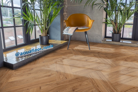 Клеевая LVT плитка елочкой Aquafloor Паркет клеевой (Parquet Glue) AF2507PG
