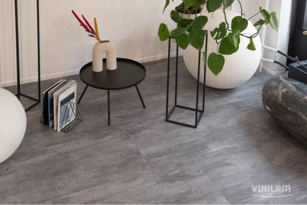 Кварцвиниловый ламинат CERAMO VINILAM GLUE Цемент Серый 71616 Glue