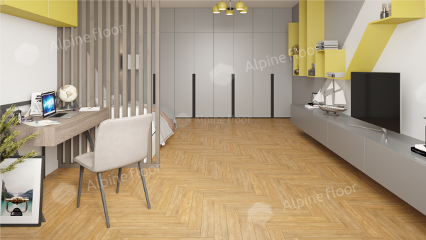 Ламинат Alpine Floor Елка профессиональная 12 (Herringbone 12 Pro) Дуб Тулуза LF106-04