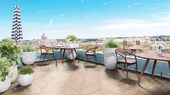 Клеевая кварцвиниловая плитка Alpine Floor Паркет LVT (Parquet LVT) Макадамия ECO 16-10