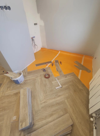 Кварцвиниловая плитка (Елочка) Alpine Floor Легкий паркет (Light Parquet) ECO 13-3 Дуб Ваниль Селект