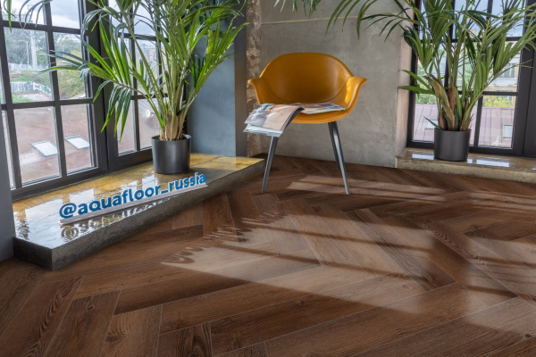 Кварцвиниловый ламинат Aquafloor Космос Паркет легкий (Space Parquet Light) AF4520PQL