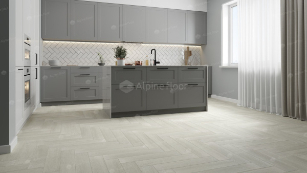 Клеевая кварцвиниловая плитка Alpine Floor Паркет LVT (Parquet LVT) Зимний Лес ECO 16-6