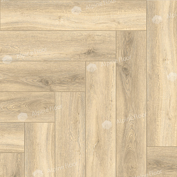 Кварцвиниловая плитка (Елочка) Alpine Floor Легкий паркет (Light Parquet) Дуб Ригель ЕСО 13-24