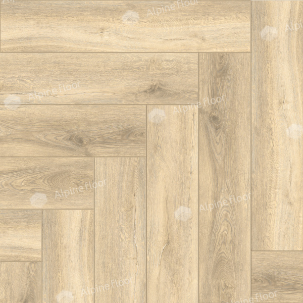 Кварцвиниловая плитка (Елочка) Alpine Floor Легкий паркет (Light Parquet) Дуб Ригель ЕСО 13-24
