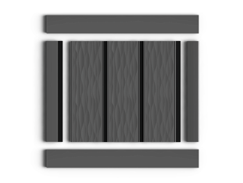 Декоративная панель HIWOOD LV127W GR15K