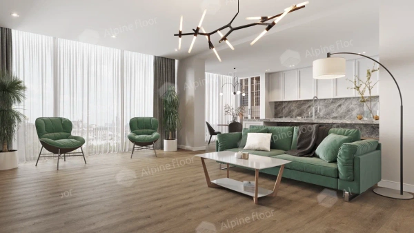 Кварцвиниловая плитка Alpine Floor Соло плюс (Solo Plus) ЕСО 14-301 Ларгетто