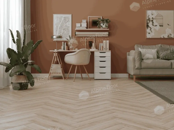 Ламинат Alpine Floor Елка профессиональная 12 (Herringbone 12 Pro) Берри LF106-13