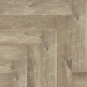 Кварцвиниловая плитка (Елочка) Alpine Floor Легкий паркет (Light Parquet) ECO 13-5 Дуб Натуральный отбеленный