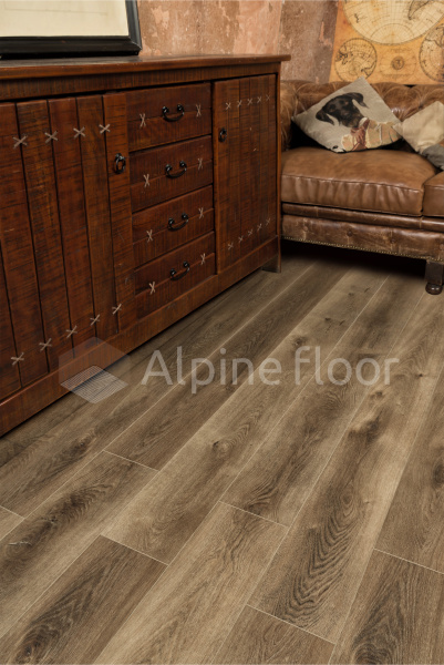 Кварцвиниловая плитка Alpine Floor Премиальный XL (Premium XL) ECO 7-9 Дуб Коричневый