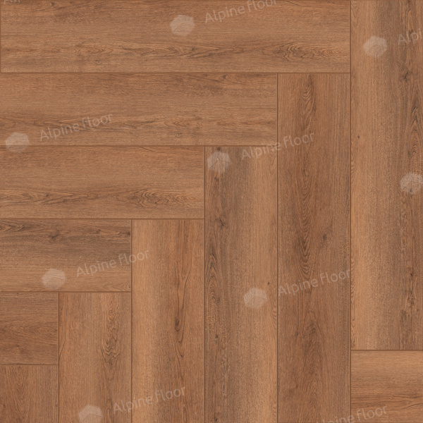 Кварцвиниловая плитка (Елочка) Alpine Floor Легкий паркет (Light Parquet) Дуб Капелла ЕСО 13-31