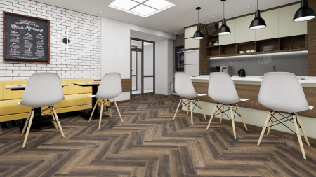 Кварцвиниловая плитка Ensten Валланд паркет (Valland Parquet) ECO 103-02 Каштан
