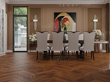 Ламинат Herringbone Elegant Strong Орех Кипр LF304-19