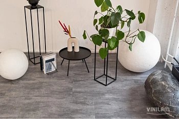 Кварцвиниловый ламинат CERAMO VINILAM GLUE Цемент Серый 71616 Glue