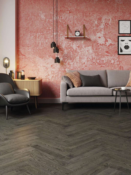 Паркетная доска ESTA Oak HB BC Lava Grey 14005