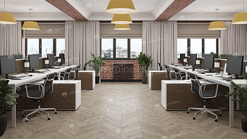 Кварцвиниловая плитка Alpine Floor Альпийский шеврон LVT (Chevron Alpine LVT) ECO 20-11 Карите
