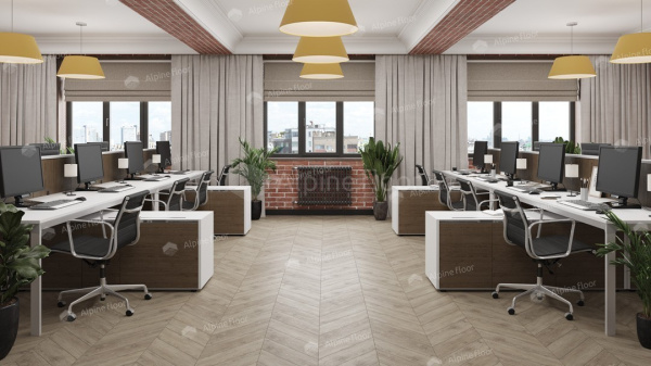 Кварцвиниловая плитка Alpine Floor Альпийский шеврон LVT (Chevron Alpine LVT) ECO 20-11 Карите