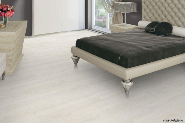 Пробковый пол с фотопечатью WOOD (замок) Oak Polar White