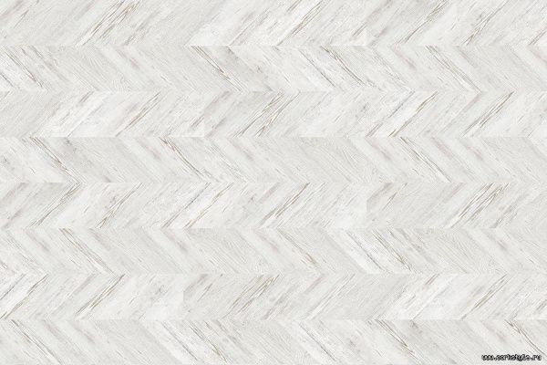 Пробковый пол Chevron (замок) White