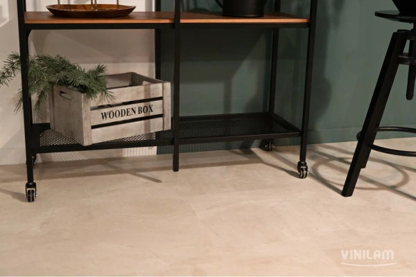 Кварцвиниловый ламинат CERAMO VINILAM GLUE Бетон Белый 71615 Glue