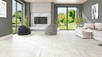 Клеевая кварцвиниловая плитка Alpine Floor Паркет LVT (Parquet LVT) Дуб Арктик ECO 16-4