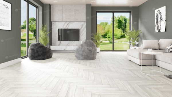 Клеевая кварцвиниловая плитка Alpine Floor Паркет LVT (Parquet LVT) Дуб Арктик ECO 16-4