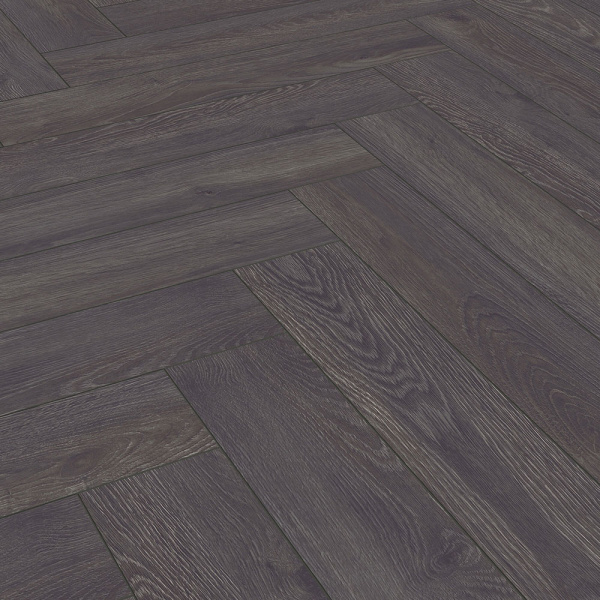 Ламинат Kronotex Herringbone D 6010 Дуб Эльба черный
