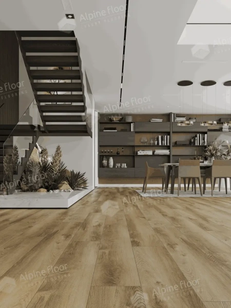 Инженерная кварц-виниловая плитка Alpine floor Премиум 12 (PREMIUM 12) Дуб Серена ECO 24-5