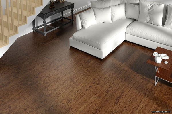 Пробковый пол ECOCORK (замок) Linea Chocco