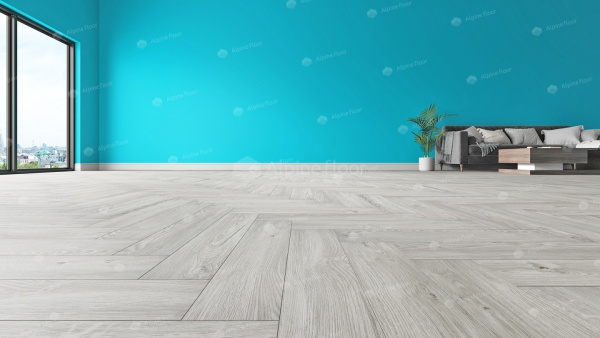 Клеевая кварцвиниловая плитка Alpine Floor Паркет LVT (Parquet LVT) Снежный ECO 16-11