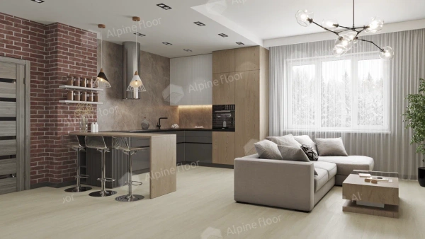 Кварцвиниловая плитка Alpine Floor Соло плюс (Solo Plus) ЕСО 14-501 Ленто