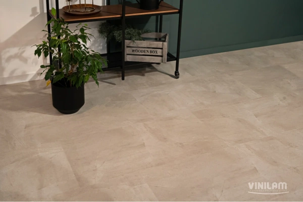 Кварцвиниловый ламинат CERAMO VINILAM GLUE Бетон Белый 71615 Glue