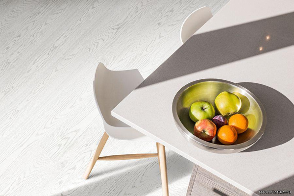 Клеевые пробковые полы Wood XL Oak White