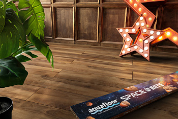 Клеевая LVT плитка Aquafloor Космический Орех ИксЭль клеевой (Space Nuts XL Glue) AF4073NXL Glue