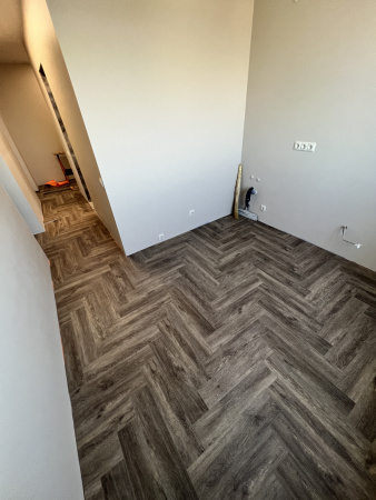 Кварцвиниловая плитка (Елочка) Alpine Floor Легкий паркет (Light Parquet) ECO 13-8 Венге Грей
