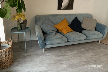 Кварцвиниловый ламинат CERAMO VINILAM GLUE Цемент Светлый 71614 Glue