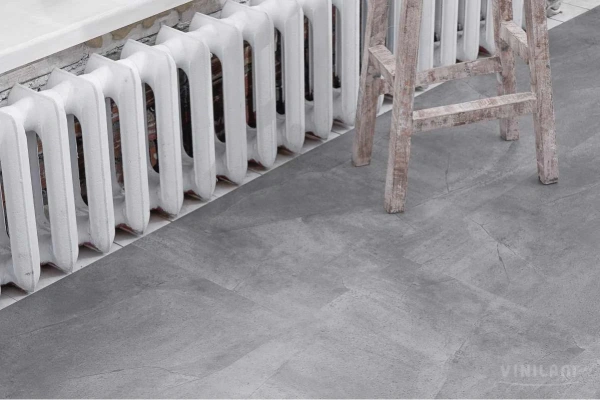 Кварцвиниловый ламинат CERAMO VINILAM GLUE Серый Бетон 61602 Glue