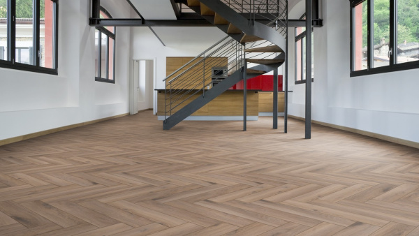 Ламинат Kronotex Herringbone D 3766 Дуб Метц