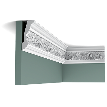 Карниз Orac Decor Полиуретан C201 д 2000 x в 116 x ш 48