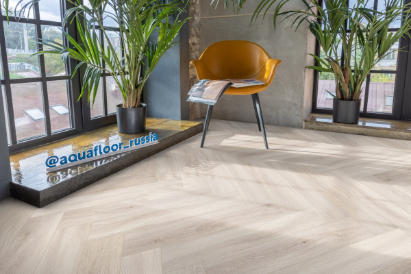 Клеевая LVT плитка елочкой Aquafloor Паркет клеевой (Parquet Glue) AF2511PG