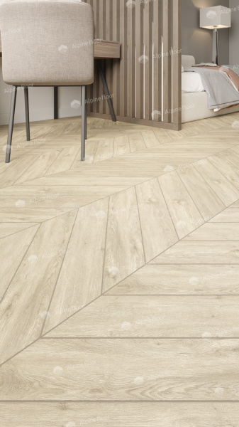 Кварцвиниловая плитка Alpine Floor Альпийский шеврон LVT (Chevron Alpine LVT) ECO 20-7 Сонома