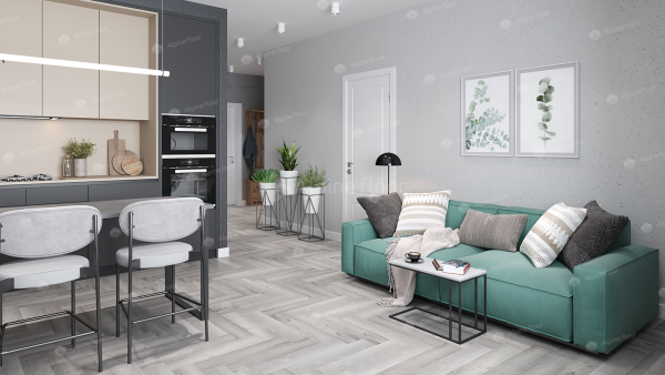 Клеевая кварцвиниловая плитка Alpine Floor Паркет LVT (Parquet LVT) Дуб Лейтена ECO 16-18