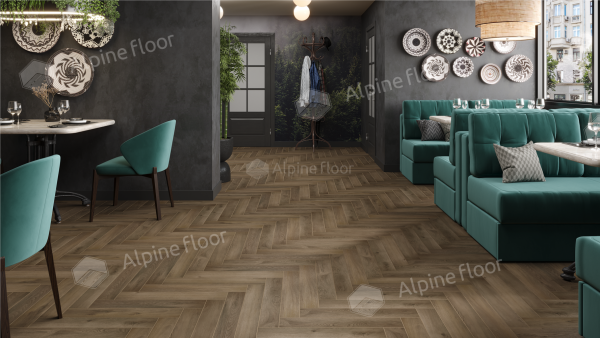 Ламинат Alpine Floor Елка профессиональная 12 (Herringbone 12 Pro) Анжу LF106-11