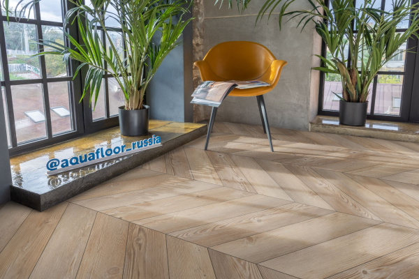 Клеевая LVT плитка Шеврон клеевой (Паркет) (Chevron Glue) AF2555PGCh