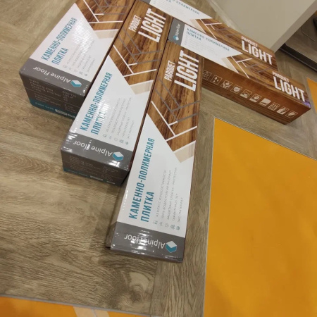 Кварцвиниловая плитка (Елочка) Alpine Floor Легкий паркет (Light Parquet) ECO 13-3 Дуб Ваниль Селект