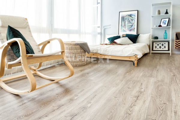 Кварцвиниловая плитка Alpine Floor ECO 6-5 Секвойя (Sequoia) (SPC или LVT) Серая