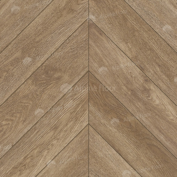 Кварцвиниловая плитка Alpine Floor Альпийский шеврон LVT (Chevron Alpine LVT) ECO 20-5 Макадамия