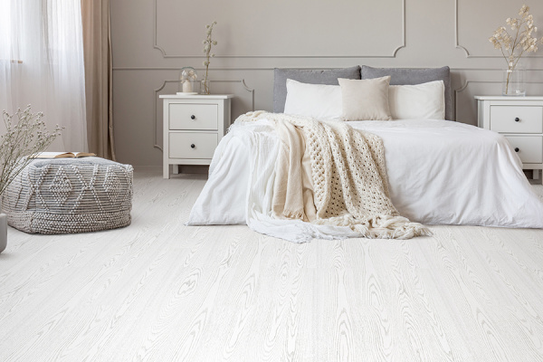 Клеевые пробковые полы Wood XL Oak White
