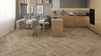 Кварцвиниловая плитка Alpine Floor Альпийский шеврон LVT (Chevron Alpine LVT) ECO 20-6 Дуб Синистра